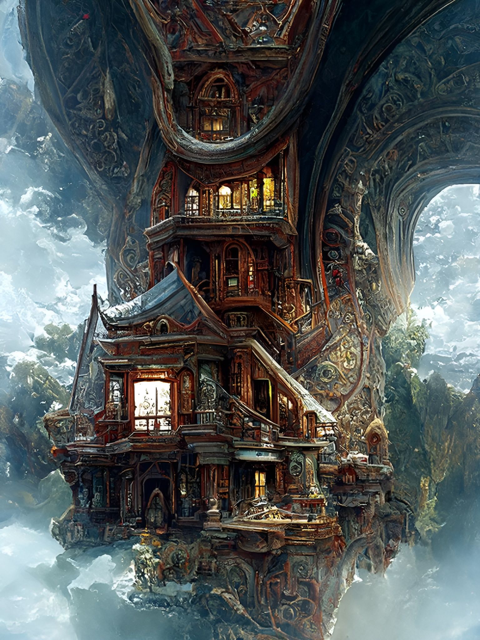 Terrifying Parallel Universe House by Rutkowski