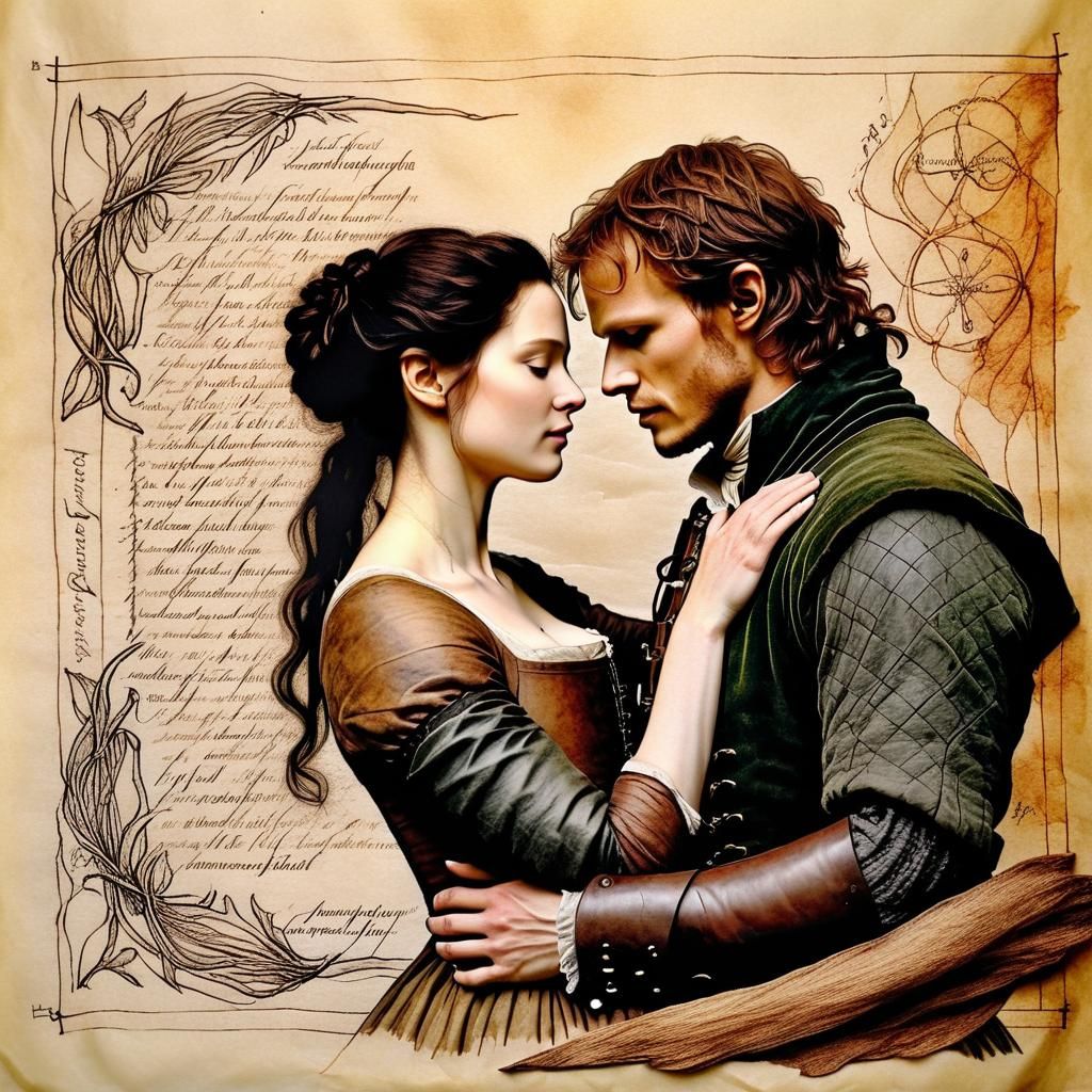 Claire and Jamie Fraser in Renaissance Style