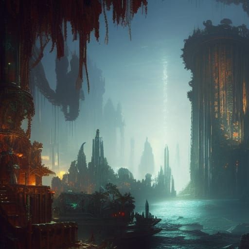 Atlantis Emerges: A Dark Fantasy Masterpiece