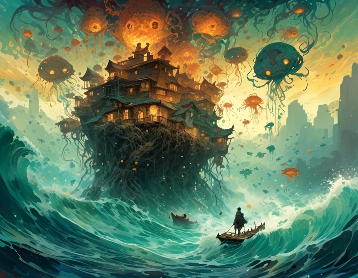 Nokken Water Spirits Swarm: Intricate Album Art