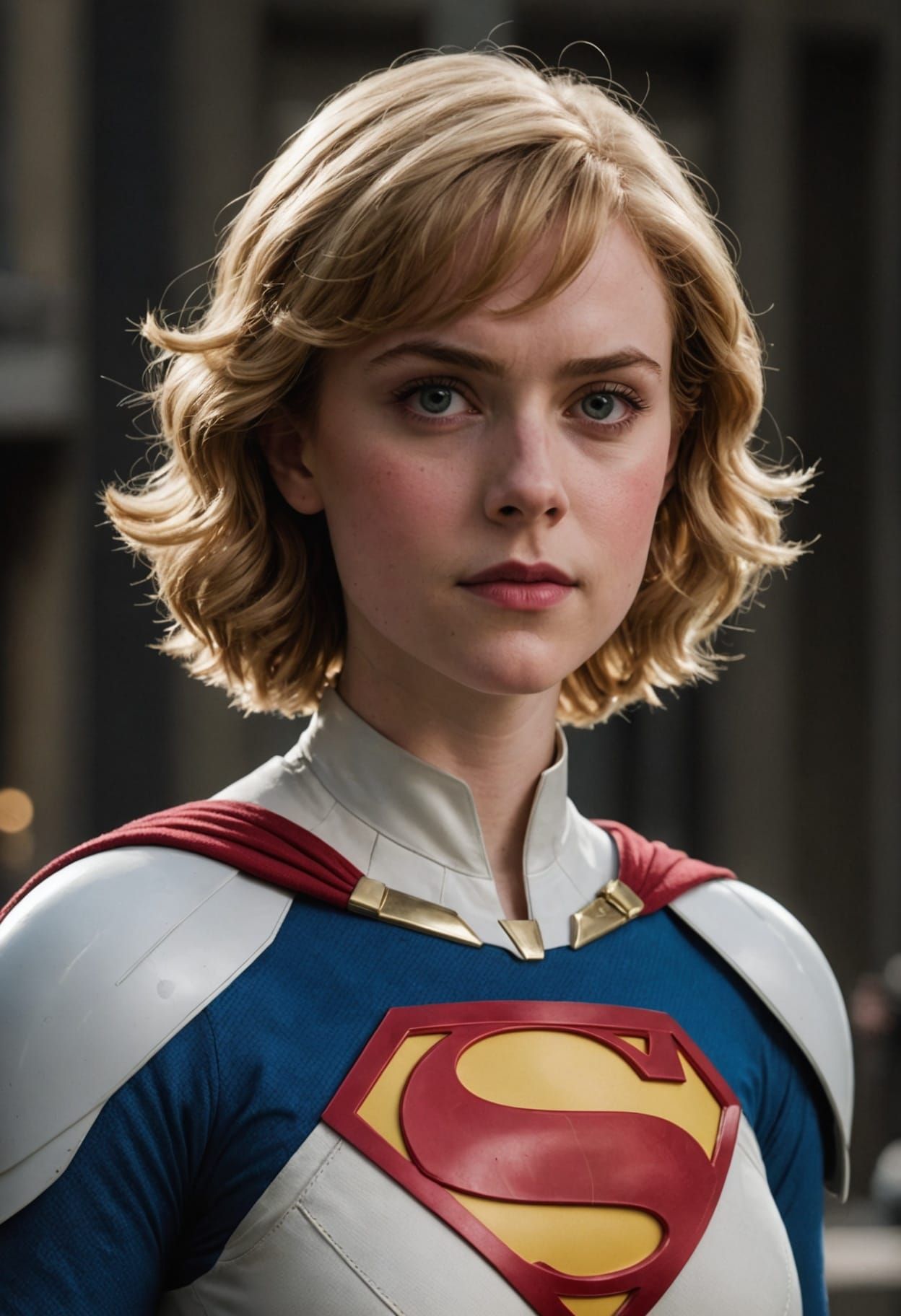 Sophia Lillis as Power Girl: Kryptonian Superheroine in Cine...