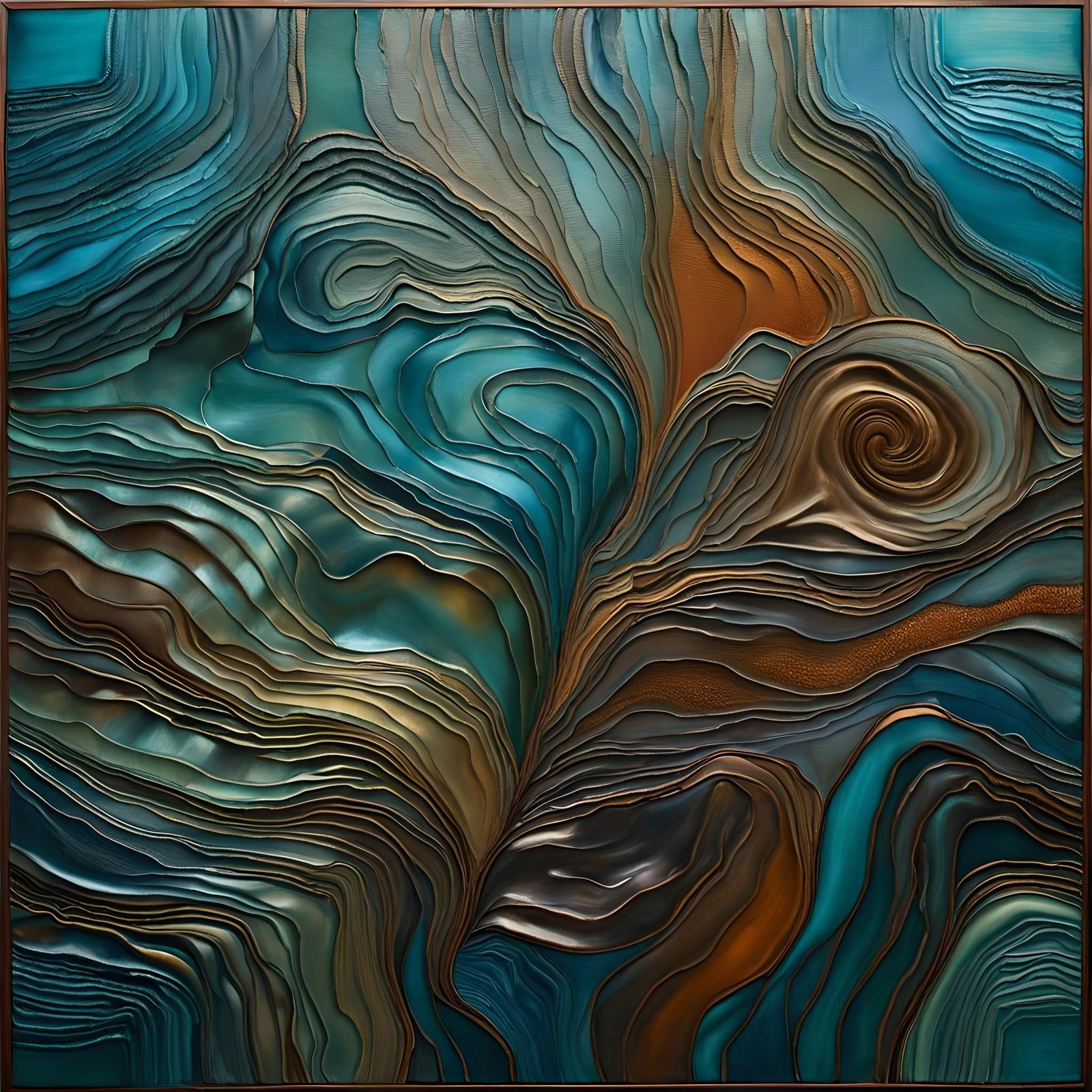 Surreal Liquified Muslin in Expressive Oil Painting