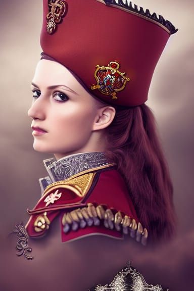 Pirate Princess in Ottoman Military Uniform