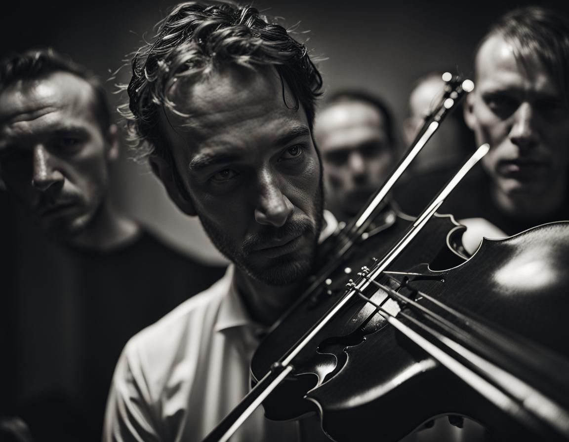 Orchestra and Rock Band Fusion Portrait