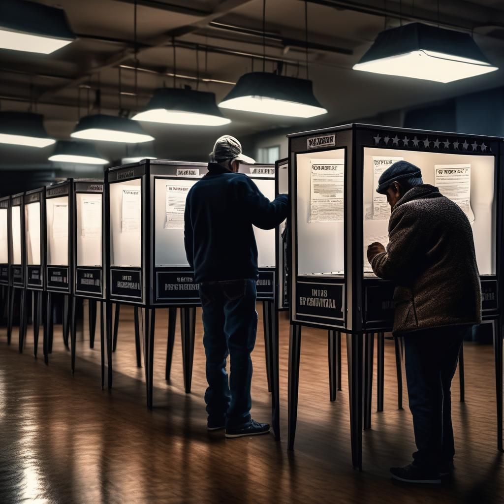 People Voting with Intricate Details in HDR