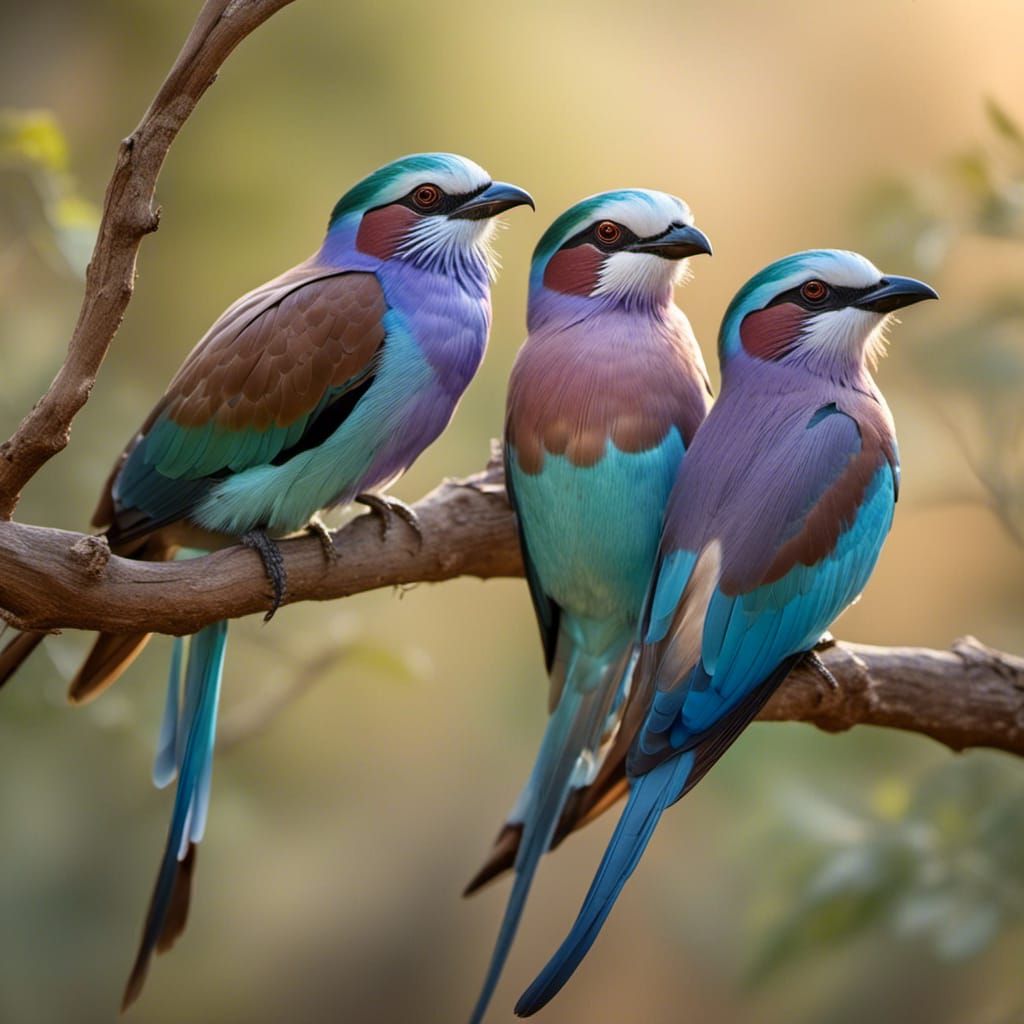 Lilac-Breasted Rollers