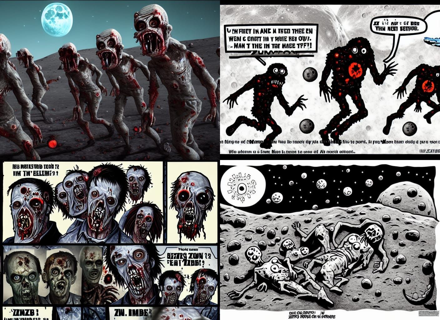 Zombies on the Moon: An Undead Lunar Landscape