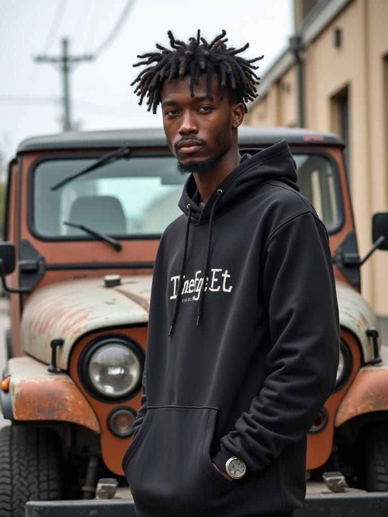Streetwear Fashion in Urban Setting
