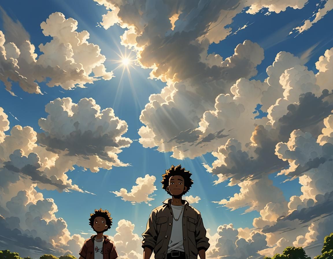 Boondocks Inspired Image with Heavenly Sunshine