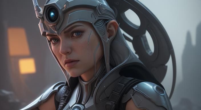 Ahsoka as GLaDOS in Comic Book Art