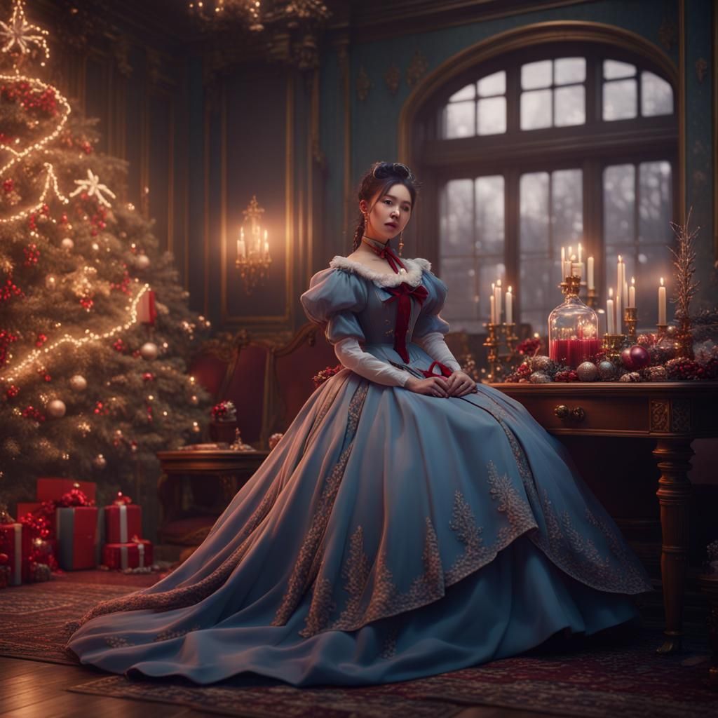 Victorian Christmas K-Pop Music Video Scene