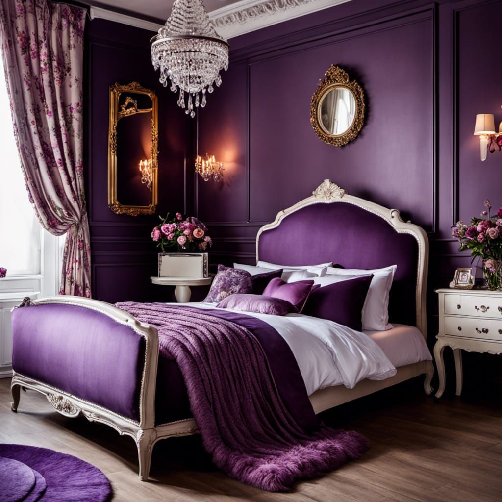 Beautiful purple bedroom