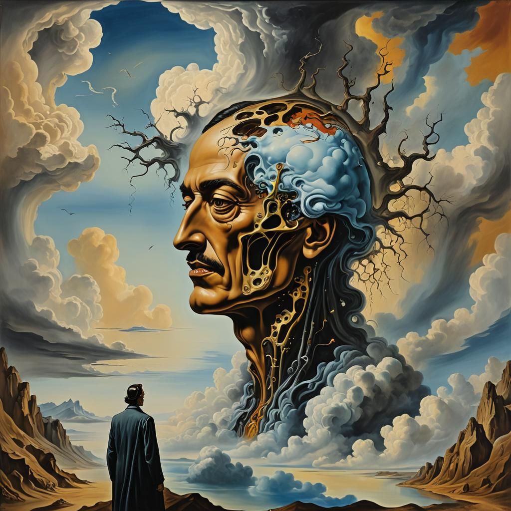 Surreal Heaven and Hell in Mind, Dali Style
