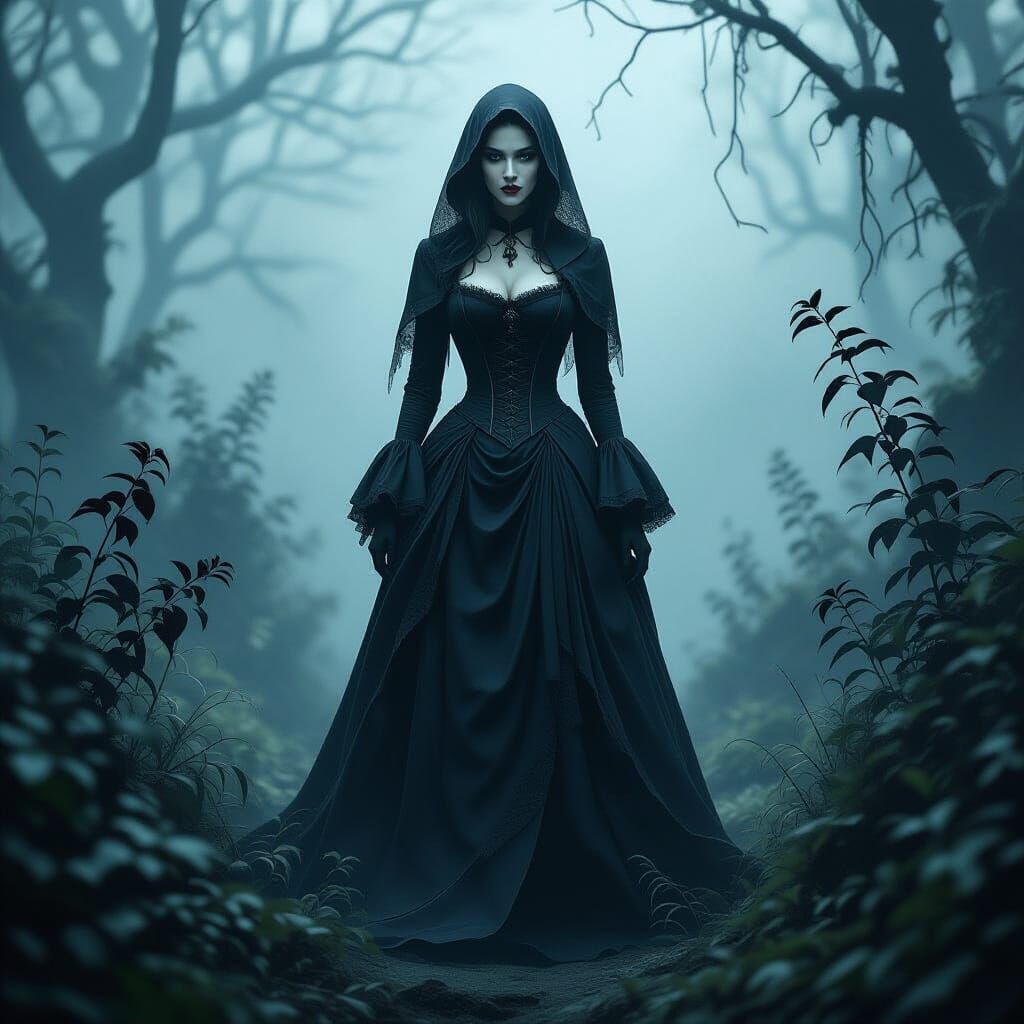 Deadly Nightshade in Haunting Victorian Style