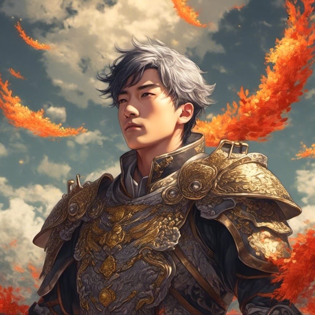 Korean Warrior Flies to Sky: Anime Key Visual