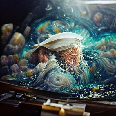 Astral Heart of the Sea Oil Painting