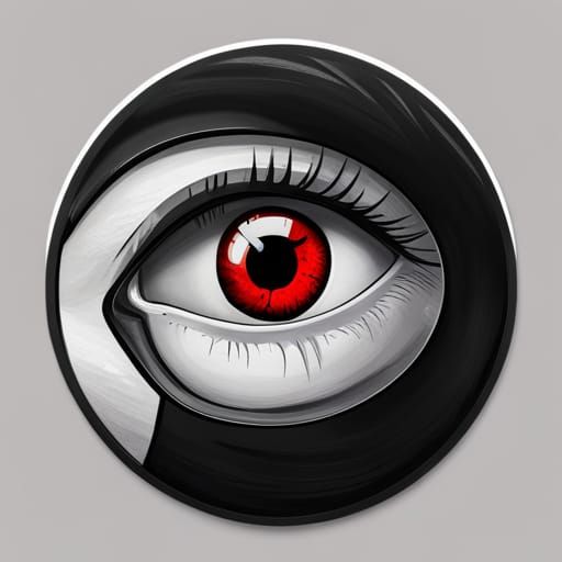 Mystic Sharingan Eye in Hyperrealistic Style