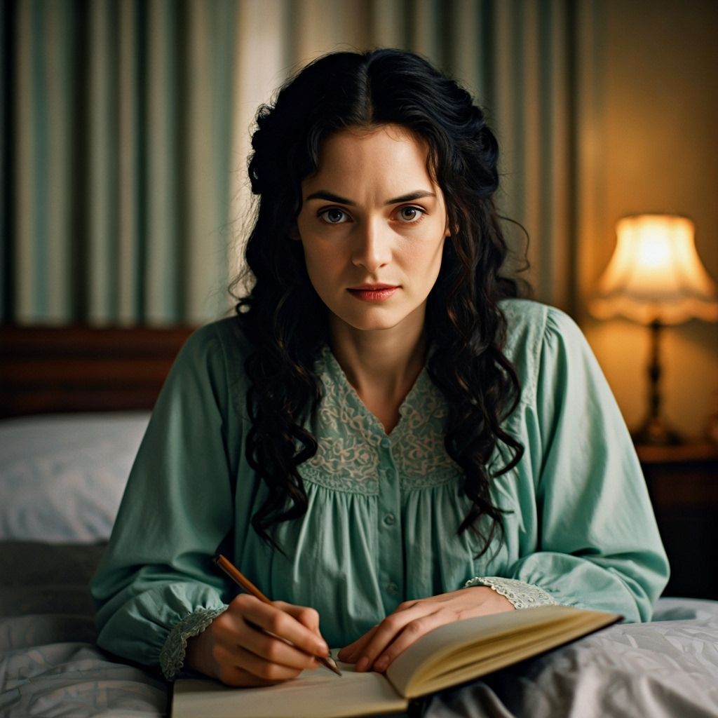 Winona Ryder as Mina Murray Writing in Journal