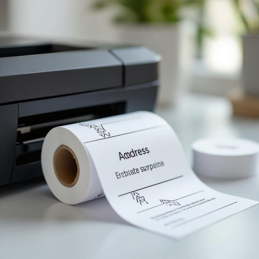 Modern Address Labels Printing Roll