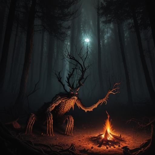 Mirkwood Forest Illustration in Comic Book Style