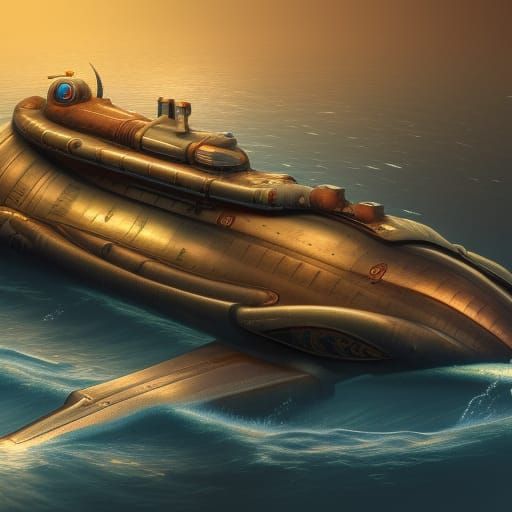 Art Nouveau Submarine Concept Art