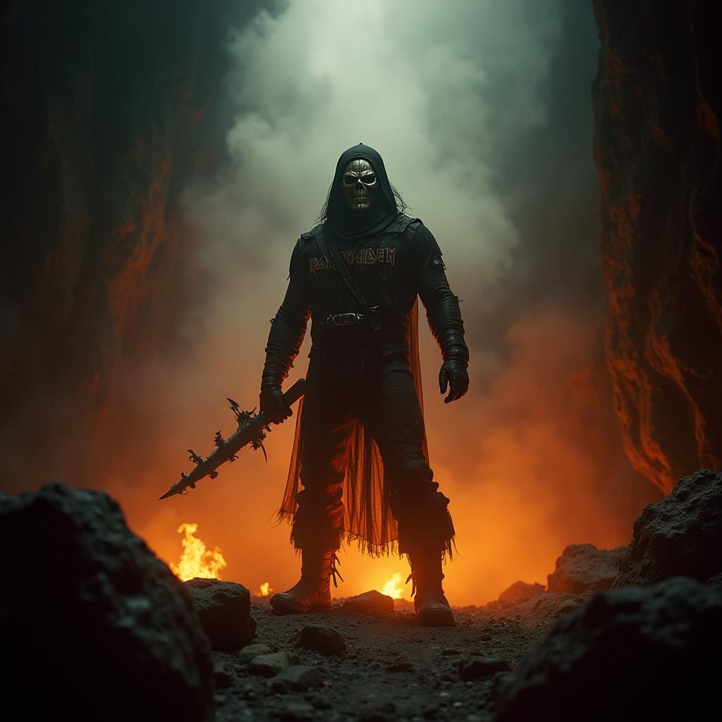 Eddie in Mystical Landscape with Cinematic Lighting