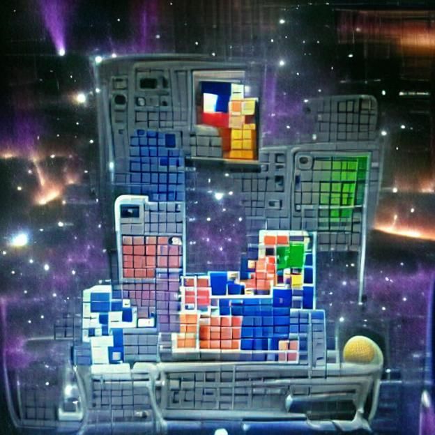 Tetris in Space: A Cosmic Block Puzzle