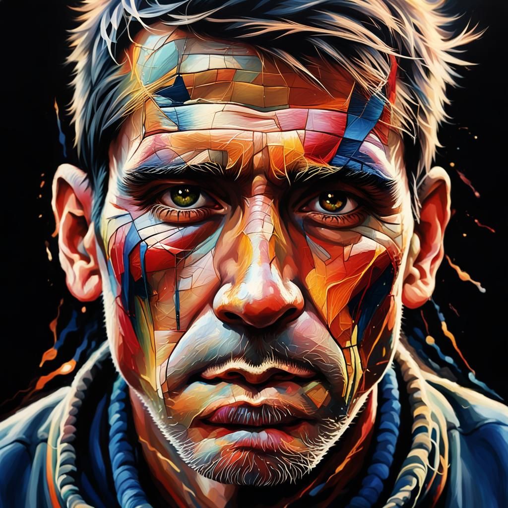 Abstract Art: Determination in Fading Light