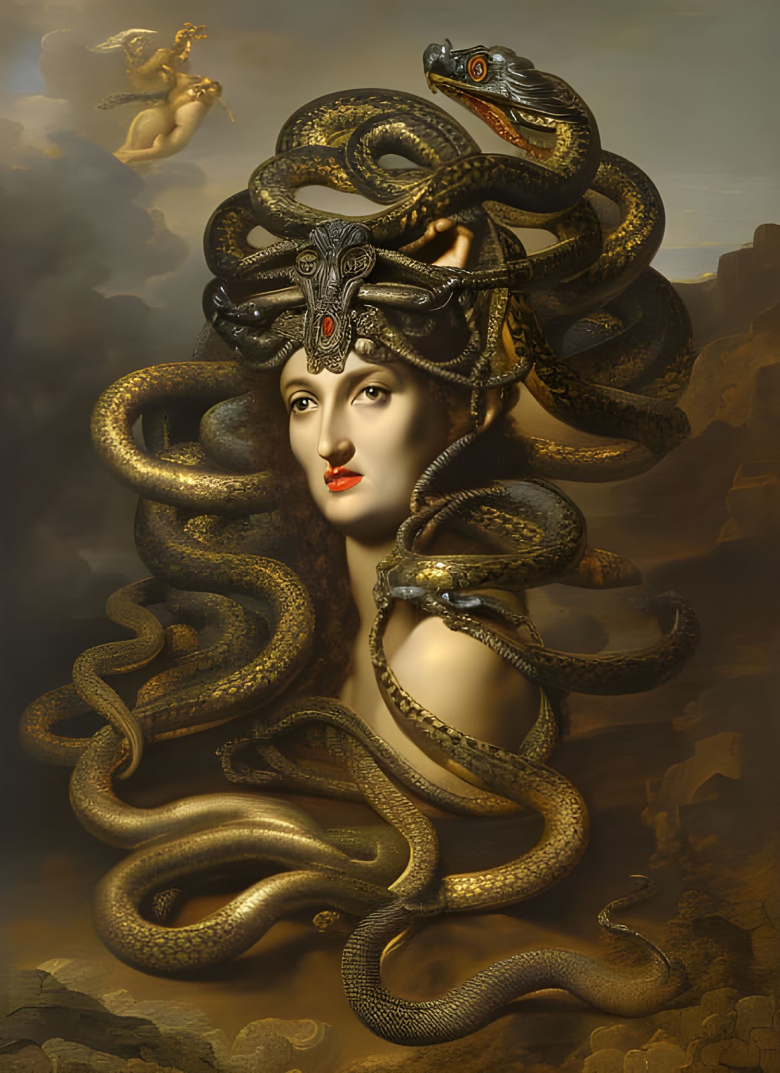 Medusa by Gustave Moreau