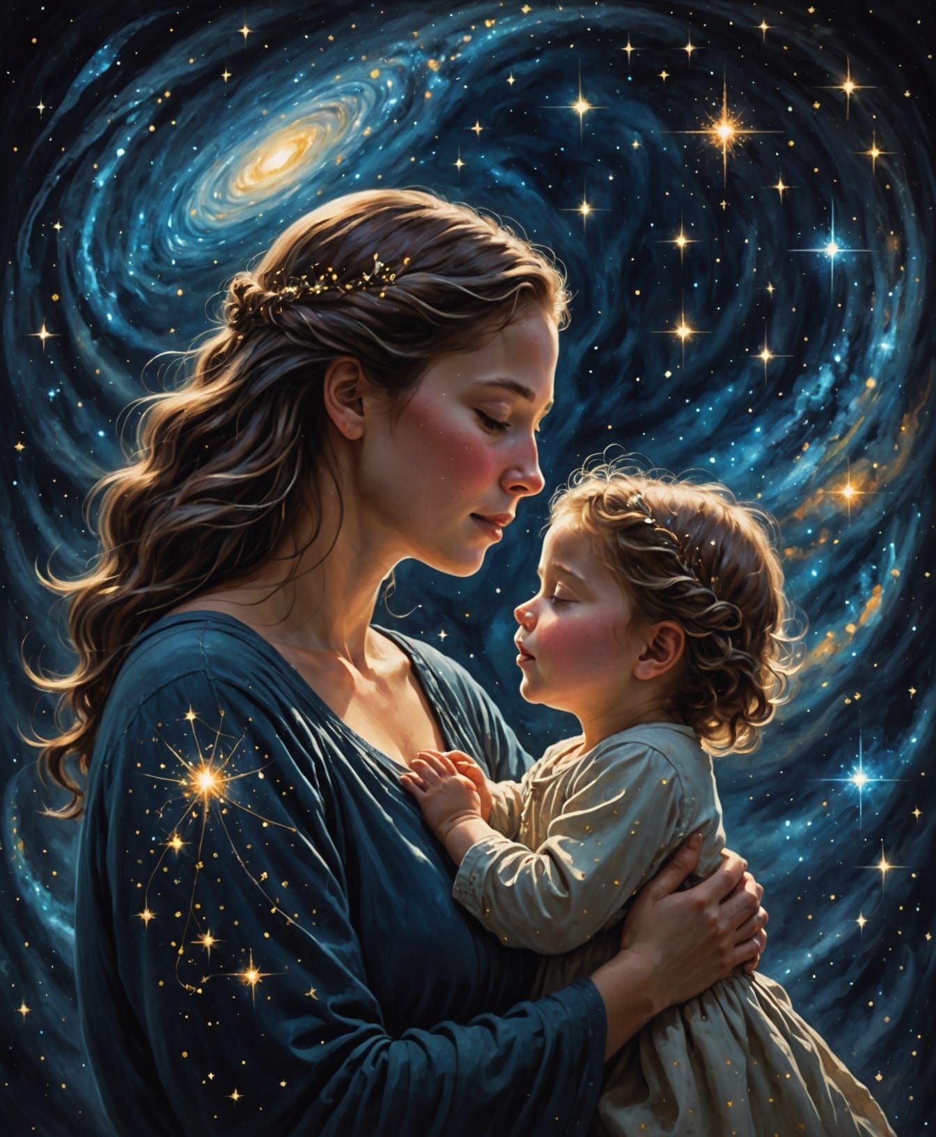 Celestial Lullaby in Cosmic Surrealism