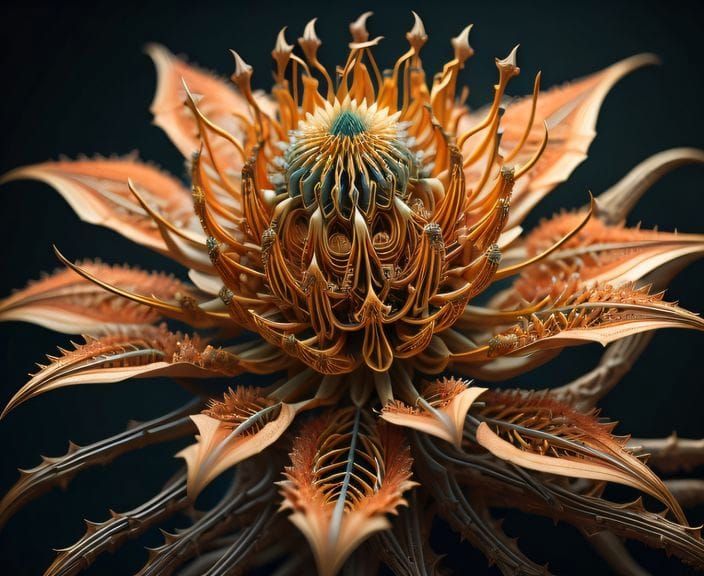 Close Up of Poisonous Skeletal Flora