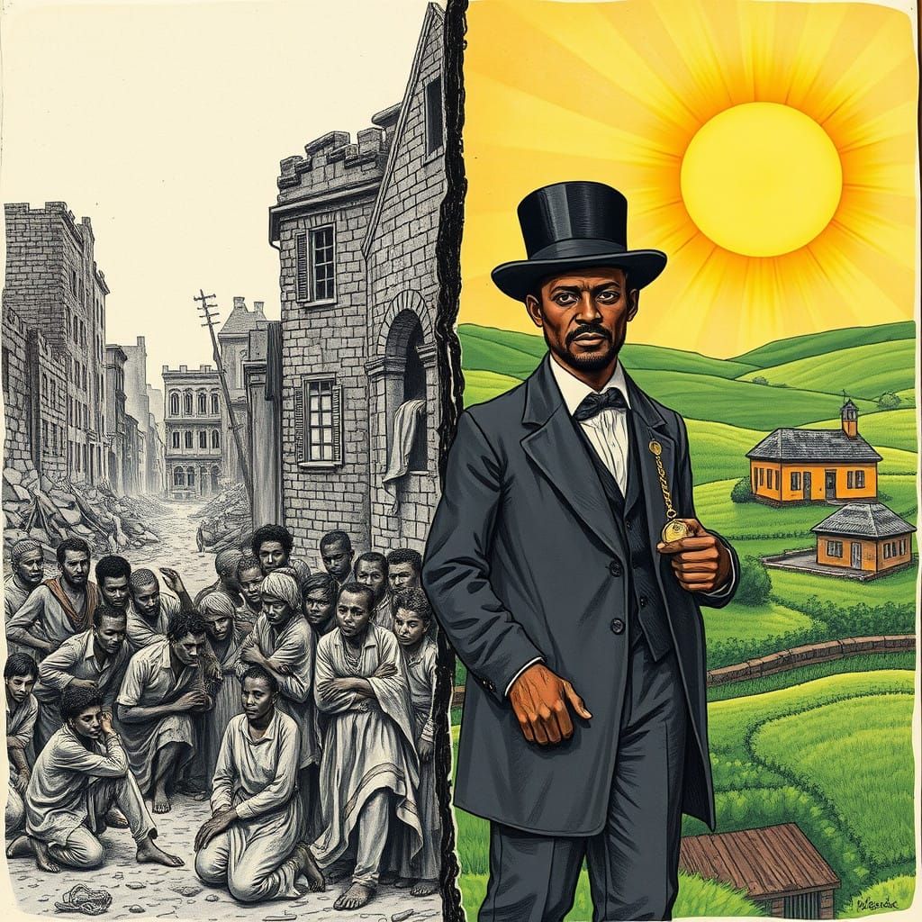 19th Century Racial Uplift Propaganda Poster
