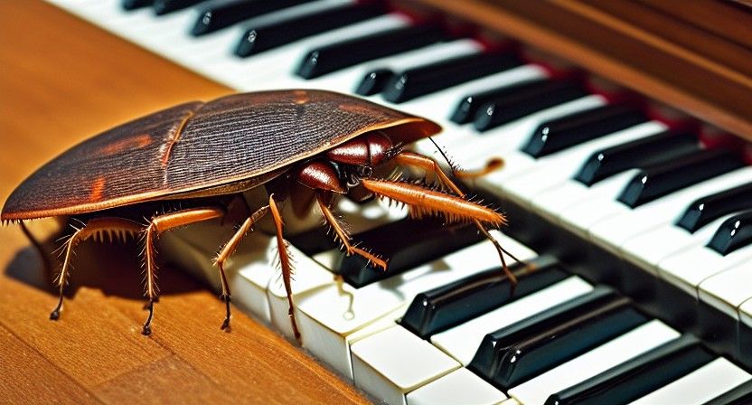 Cockroach Plays Piano: An Unusual Musician