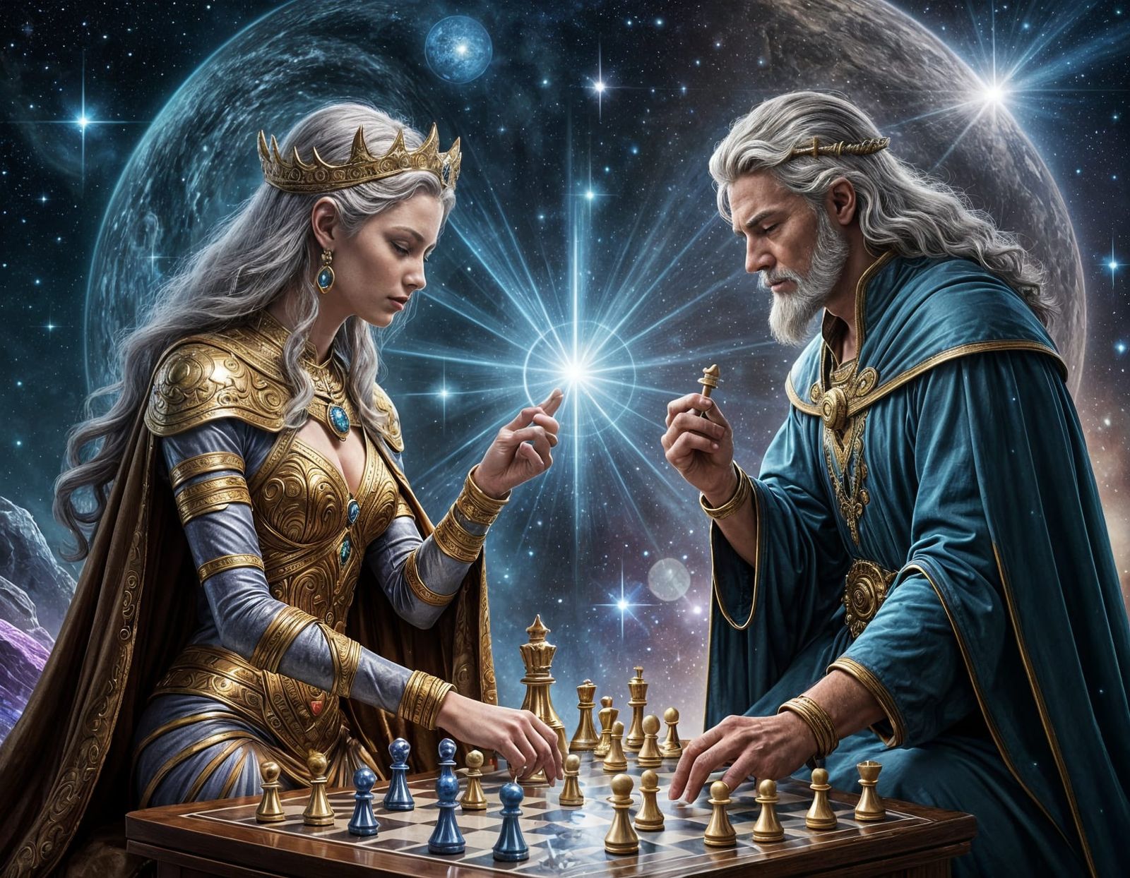 Gods of Time and Space Engage in Celestial Chess Match