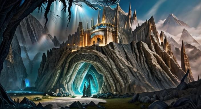 Epic Middle Earth Landscape in Hyperrealistic Style