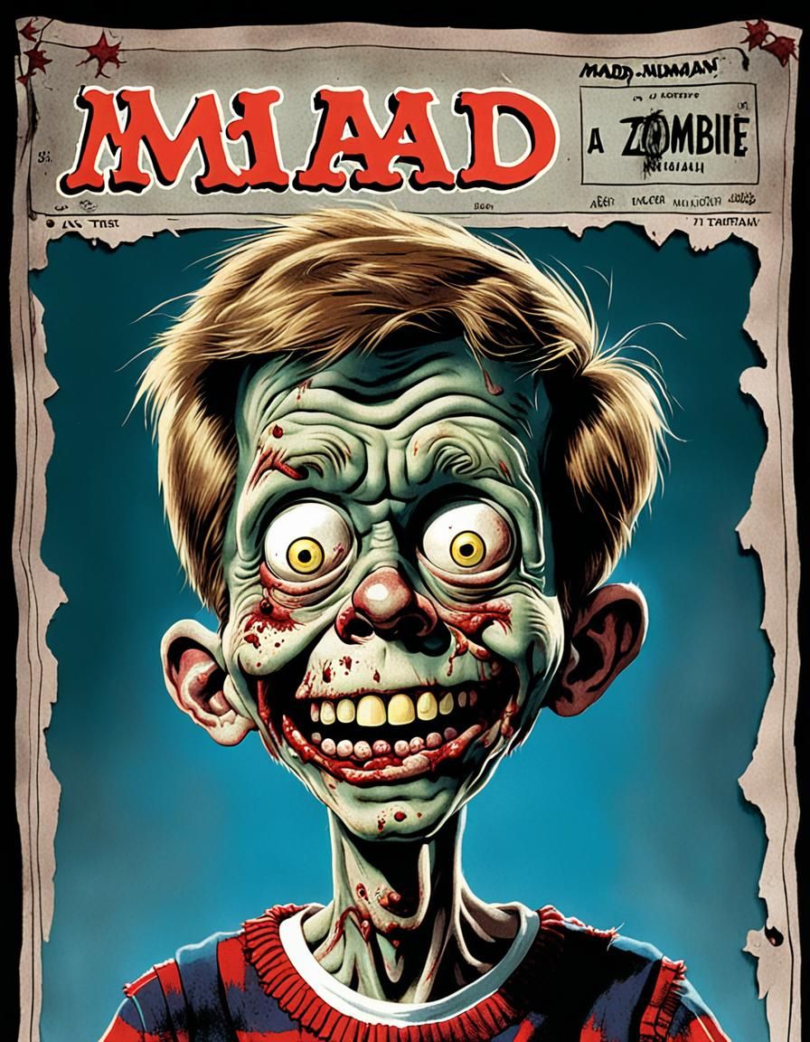 Zombie Alfred E. Neuman Mad Magazine Cover