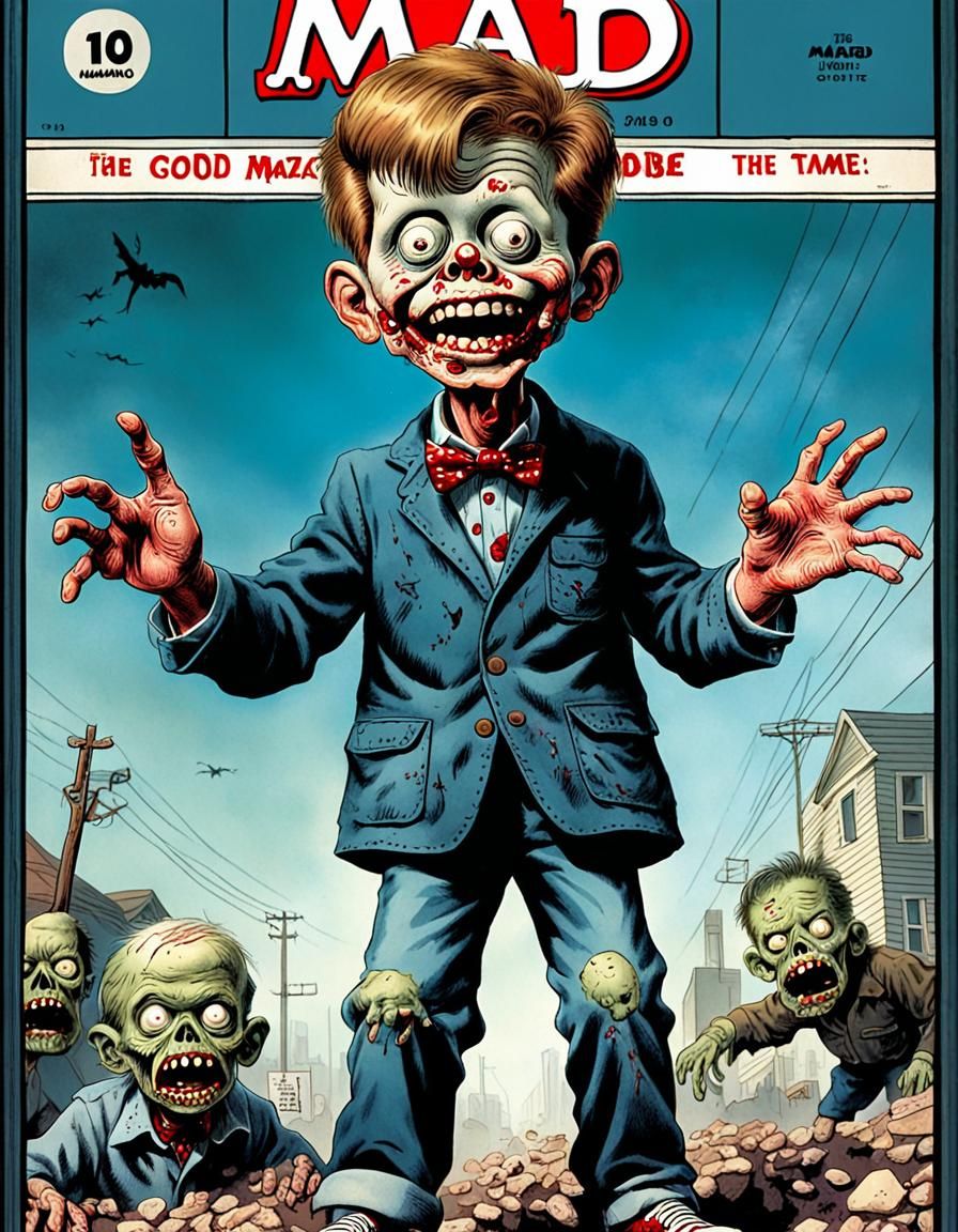 Alfred E. Neuman Zombie Mad Magazine Cover