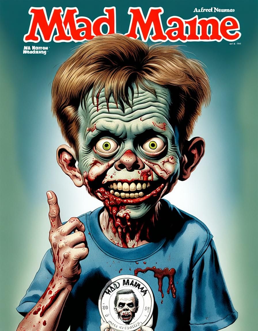 Alfred E. Neuman Zombie Mad Magazine Cover