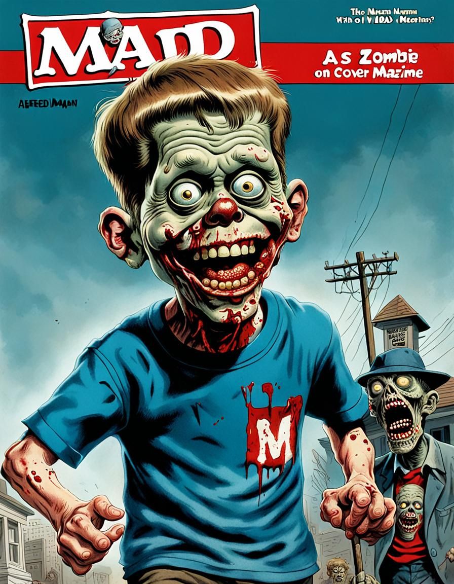 Zombie Alfred E. Neuman Mad Magazine Cover