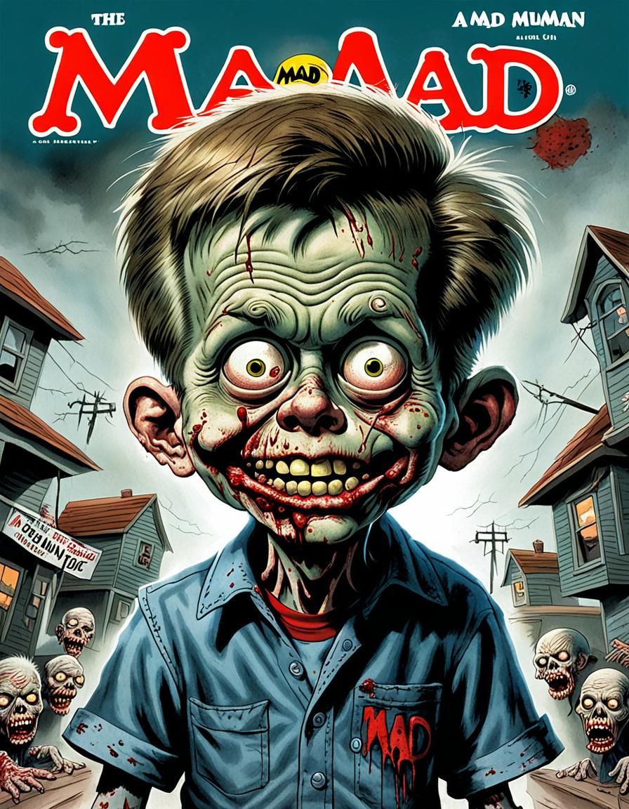 Zombie Alfred E. Neuman Mad Magazine Cover