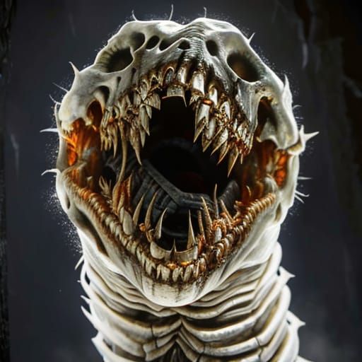 Demonic Human in Dark Chamber: Horror Photography