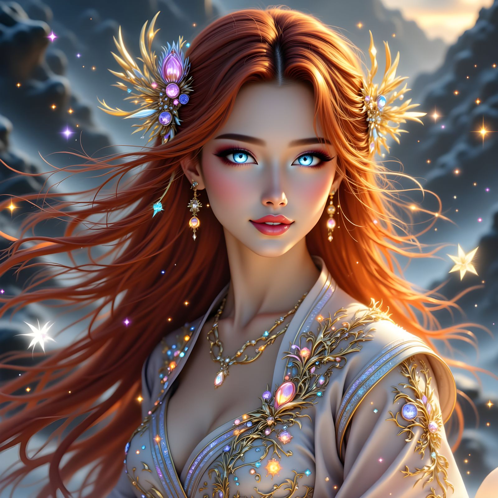 Surreal Goddess of Qi Gong Ascends Legendary Mountain