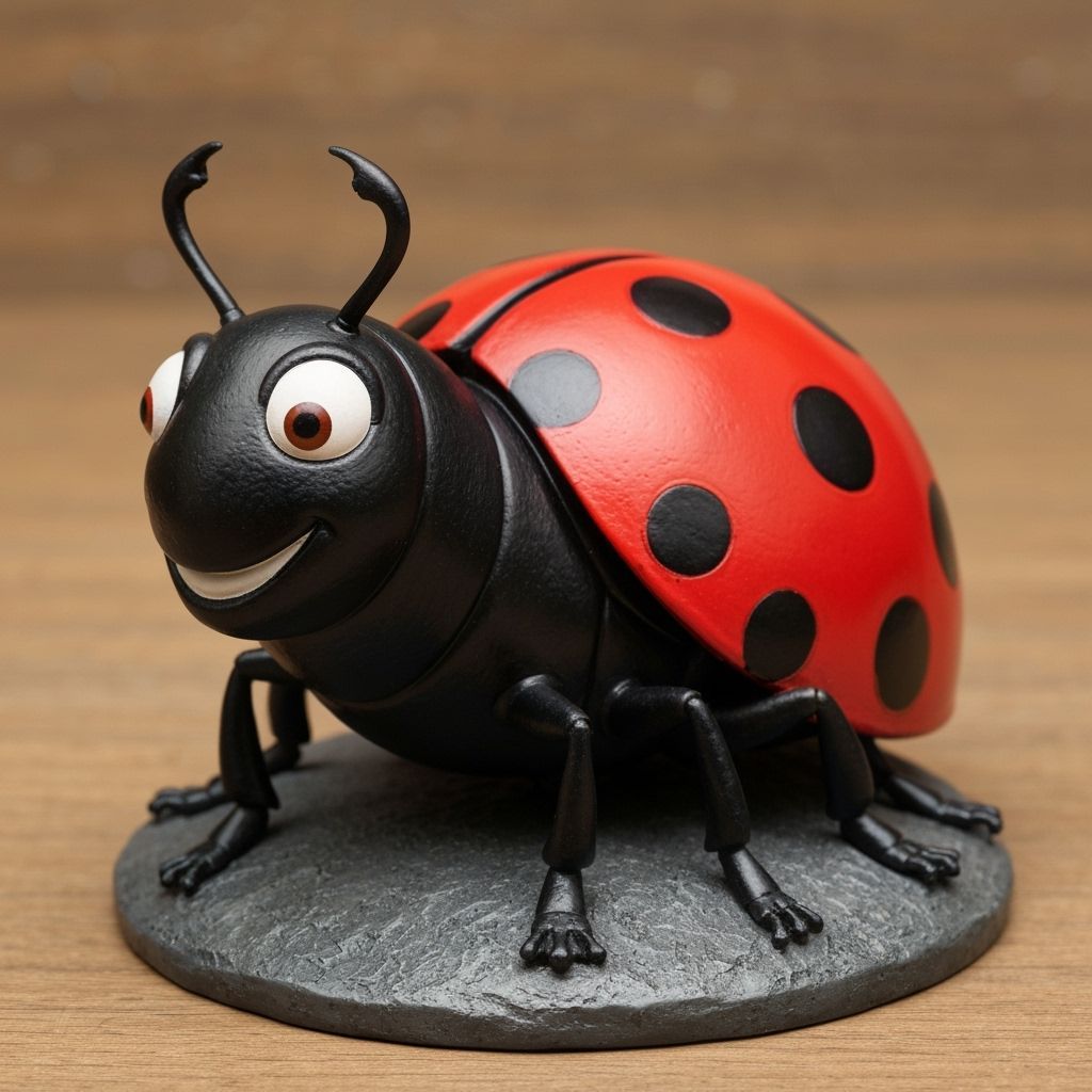 Ambitious Ladybug in Resin Cast