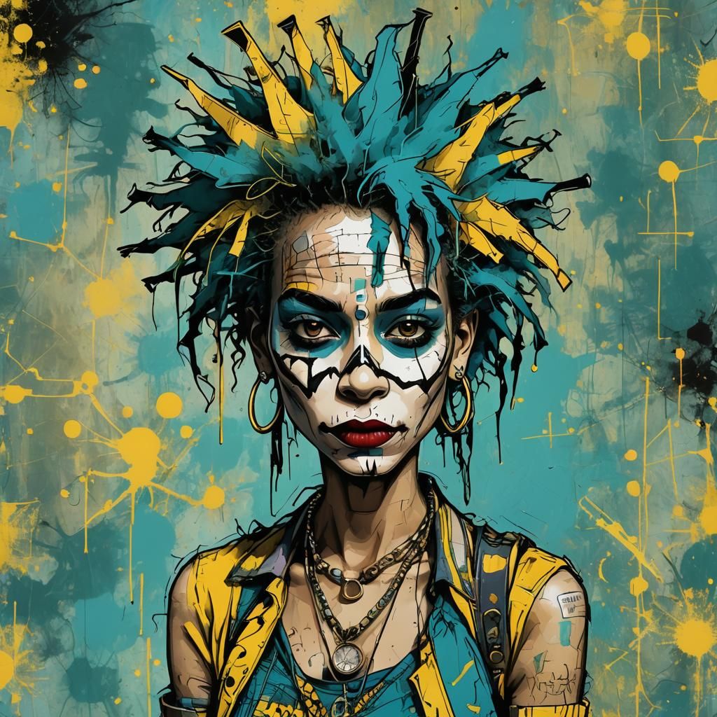 Chibi Angel in Temple Garden: Digital Fractal Art