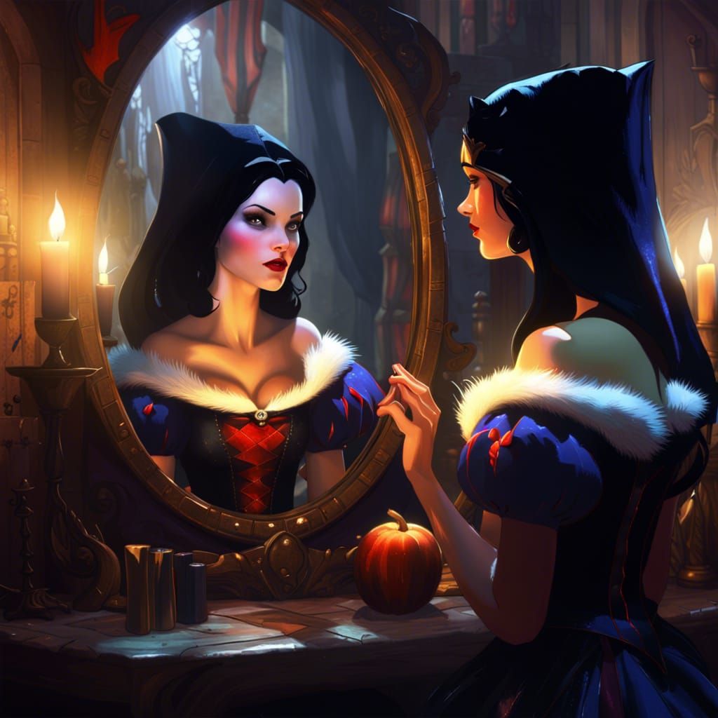 Snow White's Reflection: A Dark Witch Revealed