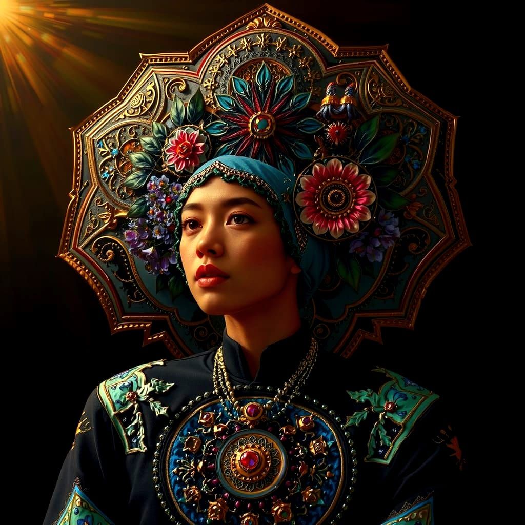 Masterpiece Painting of Beauty and Truth