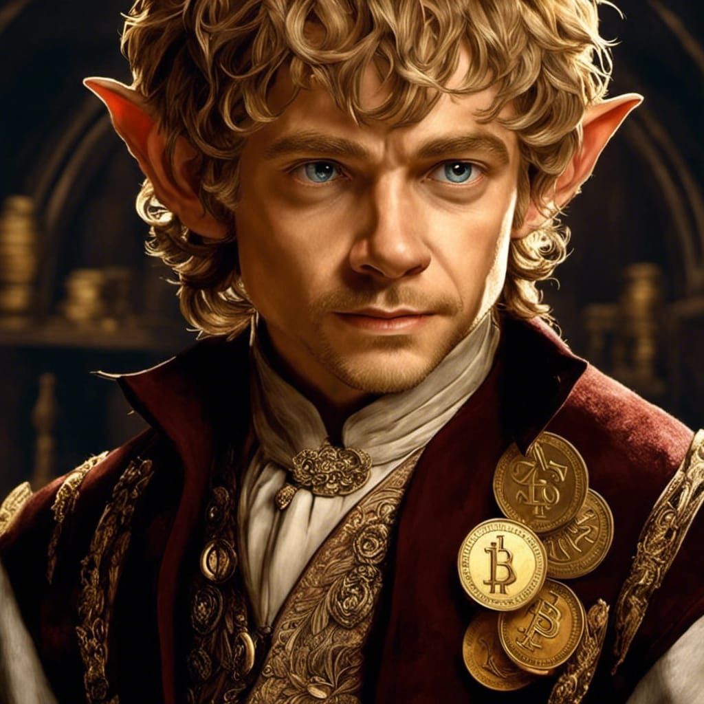 Handsome Hobbit Gambler in Detailed Digital Painting