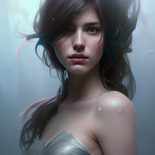 Detailed Portrait of Regret in Artstation Style