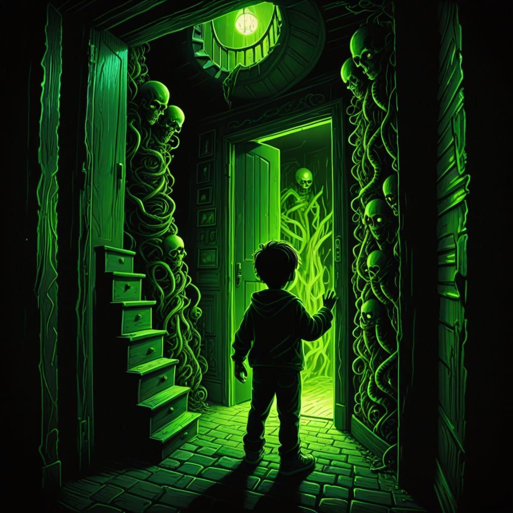 Goosebumps-Style Closet Reveals Spine Staircase