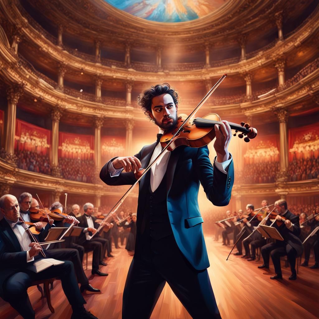Spanish Violinist's Dramatic Opera House Performance